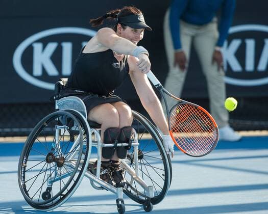 KATHARINA KRUEGER (GER), Wheelchair, Rollstuhl Tennis - Australian Open 2018 - Grand Slam ATP Tennis Herren WTA Tennis Damen - Melbourne Park - Melbourne - Victoria - Australia - 24 January 2018. Copyright: xJuergenxHasenkopfx