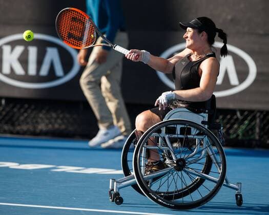 KATHARINA KRUEGER (GER), Wheelchair, Rollstuhl Tennis - Australian Open 2018 - Grand Slam ATP Tennis Herren WTA Tennis Damen - Melbourne Park - Melbourne - Victoria - Australia - 24 January 2018. Copyright: xJuergenxHasenkopfx