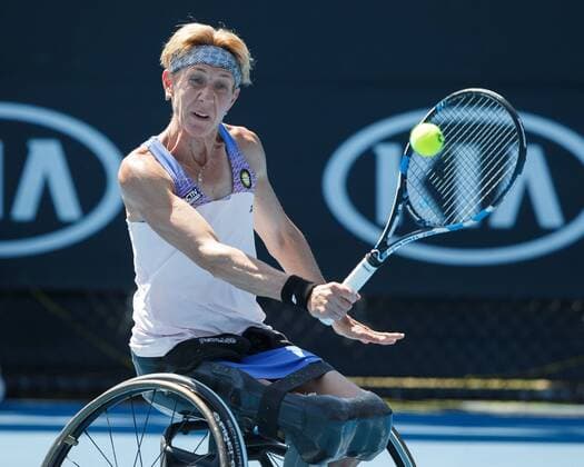 SABINE ELLERBROCK (GER), Wheelchair, Rollstuhl Tennis - Australian Open 2018 - Grand Slam ATP Tennis Herren WTA Tennis Damen - Melbourne Park - Melbourne - Victoria - Australia - 24 January 2018. Copyright: xJuergenxHasenkopfx