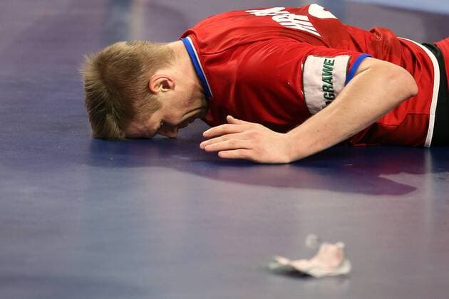 European Handball Championship, Group II, 3rd round, Slovenia - Czech Republic 24.01.2018., Arena Varazdin, Varazdin, Croatia - 2018 European Men s Handball Championship, Group II, 3rd round, Slovenia - Czech Republic. Jakub Hrstka  GoranxStanzl PIXSELL