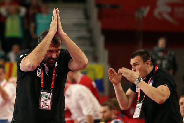 European Handball Championship, Group II, 3rd round, Slovenia - Czech Republic 24.01.2018., Arena Varazdin, Varazdin, Croatia - 2018 European Men s Handball Championship, Group II, 3rd round, Slovenia - Czech Republic. Veselin Vujovic, coach. GoranxStanzl PIXSELL