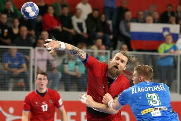 European Handball Championship, Group II, 3rd round, Slovenia - Czech Republic 24.01.2018., Arena Varazdin, Varazdin, Croatia - 2018 European Men s Handball Championship, Group II, 3rd round, Slovenia - Czech Republic. Pavel Horak  GoranxStanzl PIXSELL