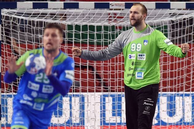 European Handball Championship, Group II, 3rd round, Slovenia - Czech Republic 24.01.2018., Arena Varazdin, Varazdin, Croatia - 2018 European Men s Handball Championship, Group II, 3rd round, Slovenia - Czech Republic. Urh Kastelic  VjeranxZganec-Rogulja PIXSELL