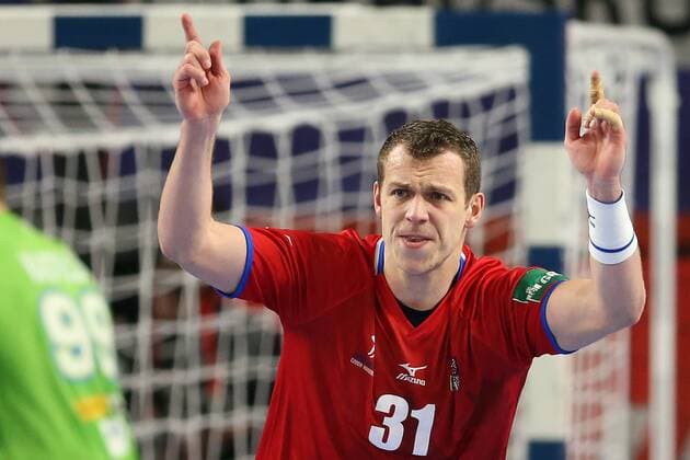 European Handball Championship, Group II, 3rd round, Slovenia - Czech Republic 24.01.2018., Arena Varazdin, Varazdin, Croatia - 2018 European Men s Handball Championship, Group II, 3rd round, Slovenia - Czech Republic. Tomas Cip  GoranxStanzl PIXSELL