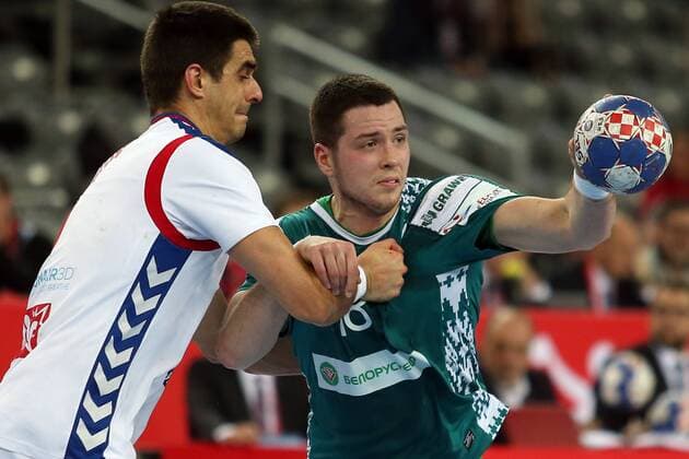 24.01.2018., Arena Zagreb, Zagreb, Croatia - 2018 European Men s Handball Championship, Group I, 3rd round, Serbia - Belarus. Artur Karvatski  DaliborxUrukalovic PIXSELL