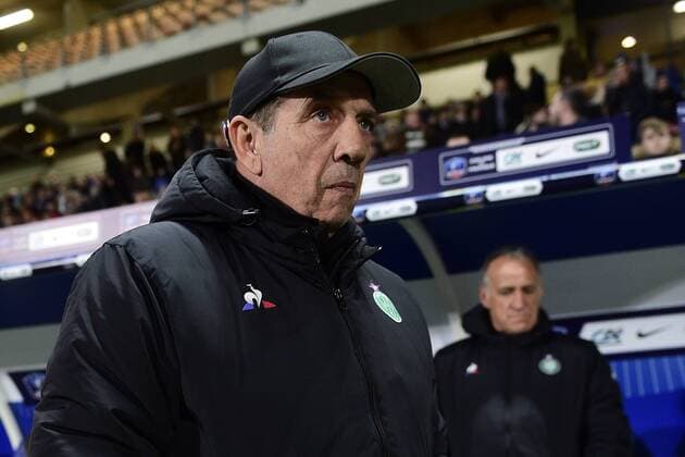Jean Louis Gasset - entraineur (ASSE) FOOTBALL : Troyes vs St Etienne - 1 16 finale coupe de France - 24 01 2018 JBAutissier Panoramic 