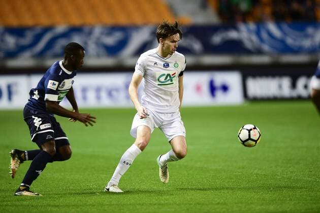 Ole Selnas (ASSE) FOOTBALL : Troyes vs St Etienne - 1 16 finale coupe de France - 24 01 2018 JBAutissier Panoramic 