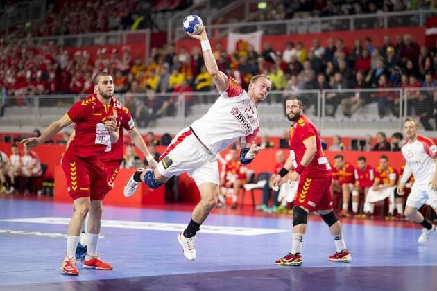 Henrik Toft Hansen (Nr. 23, Daenemark). Mazedonien - Daenemark, Hauptrunde, Handball, EHF Euro 2018, 24.01.18 Varazdin Varazdin Croatia Arena Varazdin Copyright: xAgentur54Gradx xFelixxKoenigx