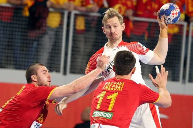 European Handball Championship, Group II, 3rd round, Macedonia - Denmark 24.01.2018., Arena Varazdin, Varazdin, Croatia - 2018 European Men s Handball Championship, Group II, 3rd round, Macedonia - Denmark. Peter Balling Christensen  GoranxStanzl PIXSELL
