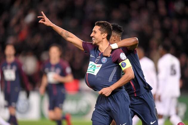 05 MARQUINHOS (psg) - JOIE FOOTBALL : Paris SG vs Guingamp - Coupe de France - 24 01 2018 AnthonyBIBARD FEP Panoramic 