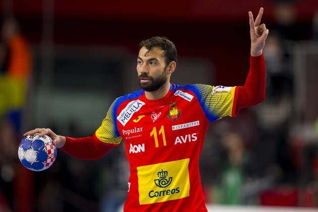 Daniel Sarmiento (Nr. 11, Spanien). Deutschland - Spanien, Hauptrunde, Handball, EHF Euro 2018, 24.01.18 Varazdin Varazdin Croatia Arena Varazdin Copyright: xAgentur54Gradx xFelixxKoenigx
