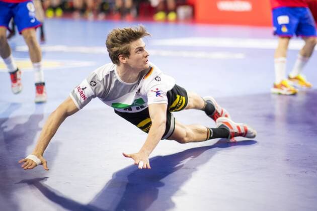Rune Dahmke (Nr. 34, Deutschland). Deutschland - Spanien, Hauptrunde, Handball, EHF Euro 2018, 24.01.18 Varazdin Varazdin Croatia Arena Varazdin Copyright: xAgentur54Gradx xFelixxKoenigx