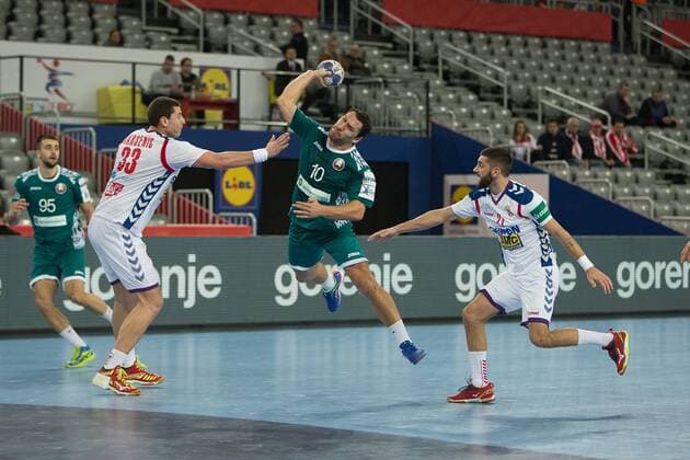 PUKHOUSKI Barys (Belarus - Bielorussie) HANDBALL : EHF EUROCroatia - Serbie vs Bielorussie - 24 01 2018 THEOPHILELaurent Panoramic 