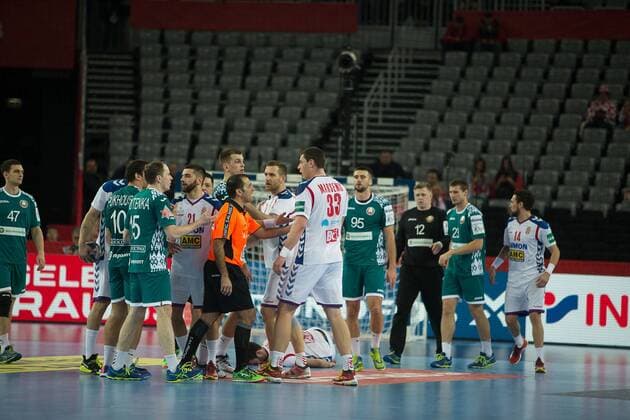Bagare Serbie Bielorussie HANDBALL : EHF EUROCroatia - Serbie vs Bielorussie - 24 01 2018 THEOPHILELaurent Panoramic 