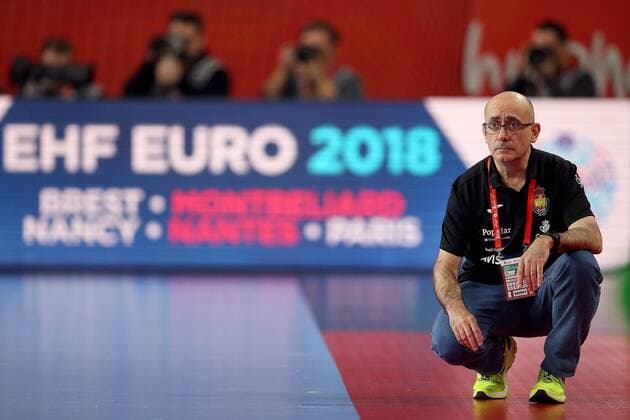 European Handball Championship, Group II, 3rd round, Germany - Spain 24.01.2018., Arena Varazdin, Varazdin, Croatia - 2018 European Men s Handball Championship, Group II, 3rd round, Germany - Spain. Jordi Ribera  GoranxStanzl PIXSELL