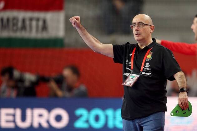 European Handball Championship, Group II, 3rd round, Germany - Spain 24.01.2018., Arena Varazdin, Varazdin, Croatia - 2018 European Men s Handball Championship, Group II, 3rd round, Germany - Spain. Jordi Ribera, coach. GoranxStanzl PIXSELL