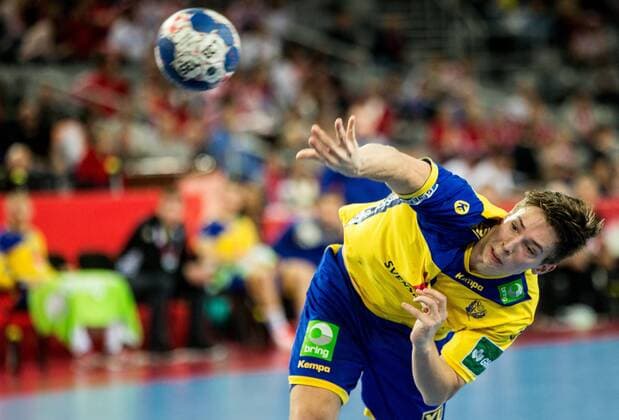 24.01.2018, Arena Zargreb, Zagreb, CRO, EHF EM, Herren, Schweden vs Norwegen, Hauptrunde, Gruppe 1, im Bild Jerry Tollbring of Sweden during the main round, group 1 match of the EHF men s Handball European Championship EM Europameisterschaft between Sweden and Norway at the Arena Zargreb in Zagreb, Croatia on 2018 01 24. Zagreb