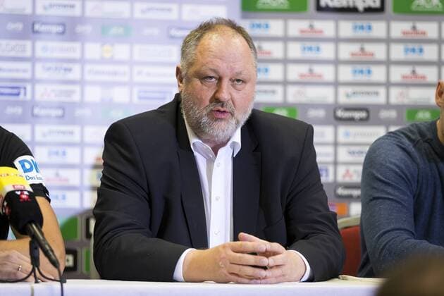 Andreas Michelmann waehrend der Pressekonferenz. Pressekonferenz der deutschen Mannschaft nach dem Ausscheiden aus der EM, Hauptrunde, Handball, EHF Euro 2018, 25.01.18 Sveti Martin Sveti Martin Croatia Arena Varazdin Copyright: xAgentur54Gradx xFelixxKoenigx