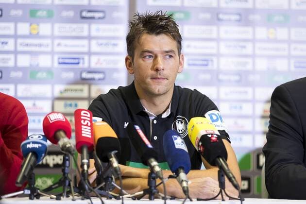 Trainer Christian Prokop waehrend der Pressekonferenz. Pressekonferenz der deutschen Mannschaft nach dem Ausscheiden aus der EM, Hauptrunde, Handball, EHF Euro 2018, 25.01.18 Sveti Martin Sveti Martin Croatia Arena Varazdin Copyright: xAgentur54Gradx xFelixxKoenigx