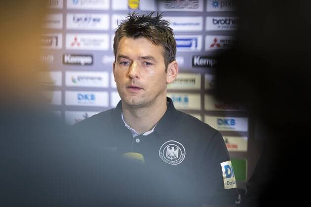 Trainer Christian Prokop waehrend der Pressekonferenz. Pressekonferenz der deutschen Mannschaft nach dem Ausscheiden aus der EM, Hauptrunde, Handball, EHF Euro 2018, 25.01.18 Sveti Martin Sveti Martin Croatia Arena Varazdin Copyright: xAgentur54Gradx xFelixxKoenigx