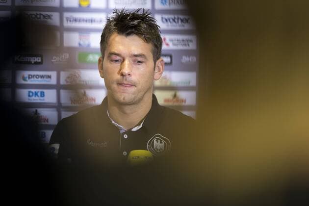 Trainer Christian Prokop waehrend der Pressekonferenz. Pressekonferenz der deutschen Mannschaft nach dem Ausscheiden aus der EM, Hauptrunde, Handball, EHF Euro 2018, 25.01.18 Sveti Martin Sveti Martin Croatia Arena Varazdin Copyright: xAgentur54Gradx xFelixxKoenigx