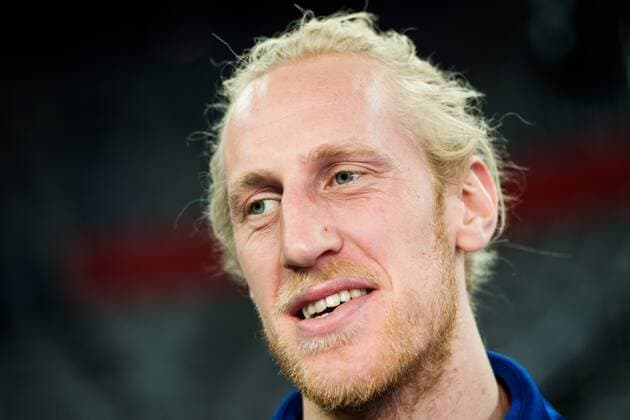 180125 Sveriges malvakt Mikael Appelgren under pressträff med Svenska landslaget i handboll under Handbolls-EM 2018 den 25 januari 2018 i Zagreb. Copyright: FREDRIKxVARFJELL BB180125BB282