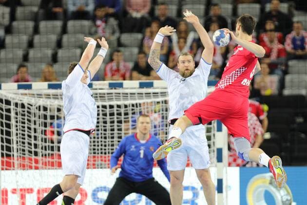 Zagreb, 26 01 2018 - Arena Zagreb, 2018 Men s European Championship EM Europameisterschaft Placement Match (5 6), Croatia vs Czech Republic 28:27 Marko KOPLJAR (8) 