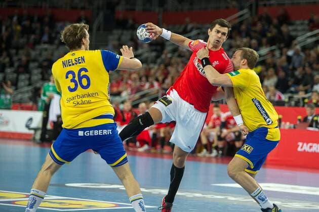LAUGE SCHMIDT Rasmus (Danemark - Denmark) HANDBALL : EHF EUROCroatie - Suede vs danemark - 26 01 2018 THEOPHILELaurent Panoramic 