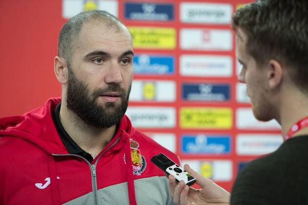 CANELLAS Joan (Espagne - Spain) HANDBALL : EHF EURO Conference de Presse : France - Espagne - Danemark - Suede - 27 01 2018 THEOPHILELaurent Panoramic 