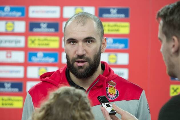 CANELLAS Joan (Espagne - Spain) HANDBALL : EHF EURO Conference de Presse : France - Espagne - Danemark - Suede - 27 01 2018 THEOPHILELaurent Panoramic 