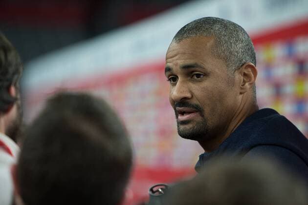DINART Didier (France) HANDBALL : EHF EURO Conference de Presse : France - Espagne - Danemark - Suede - 27 01 2018 THEOPHILELaurent Panoramic 