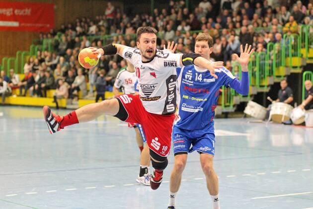Handball 3. Liga VfL Pfullingen vs. TGS Pforzheim 2018-01-27 Pfullingen Copyright: xEibner-Pressefotox EP_Soba