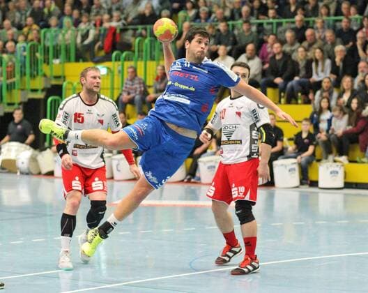Handball 3. Liga VfL Pfullingen vs. TGS Pforzheim 2018-01-27 Pfullingen Copyright: xEibner-Pressefotox EP_Soba