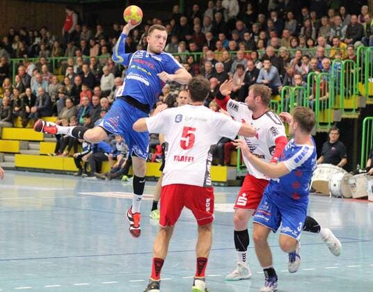 Handball 3. Liga VfL Pfullingen vs. TGS Pforzheim 2018-01-27 Pfullingen Copyright: xEibner-Pressefotox EP_Soba
