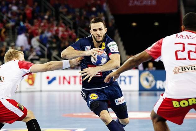 180128 Frankrikes Nedim Remili under bronsmatchen mellan Danmark och Frankrike under Handbolls-EM 2018 den 28 januari 2018 i Zagreb. Copyright: FREDRIKxVARFJELL BB180128FV007