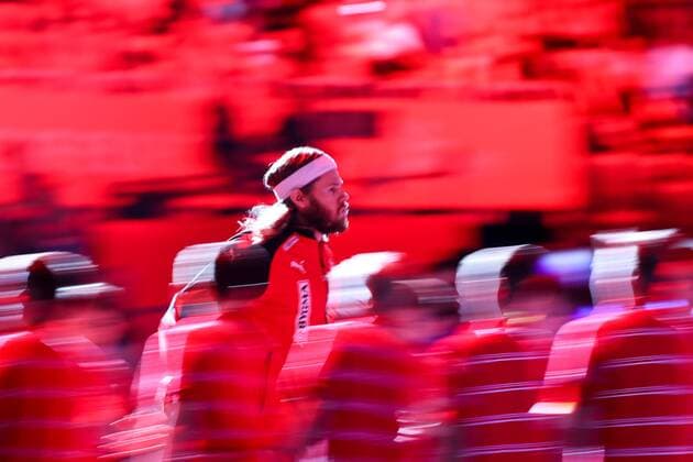 HANDBALL - EHF EURO 2018, FRA vs DEN ZAGREB,CROATIA,28.JAN.18 - HANDBALL - EHF European Championship EM Europameisterschaft bronze medal, France vs Denmark. mage shows Mikkel Hansen (DEN). GEPAxpictures xMaticxKlansek