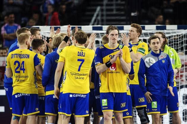 180128 Sveriges spelare efter förlusten i finalen mellan Sverige och Spanien under Handbolls-EM 2018 den 28 januari 2018 i Zagreb. Copyright: FREDRIKxVARFJELL BB180128FV164
