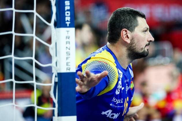 HANDBALL - EHF EURO 2018, ESP vs SWE ZAGREB,CROATIA,28.JAN.18 - HANDBALL - EHF European Championship EM Europameisterschaft final, Spain vs Sweden. Image shows Arpad Sterbik (ESP). GEPAxpictures xMaticxKlansek