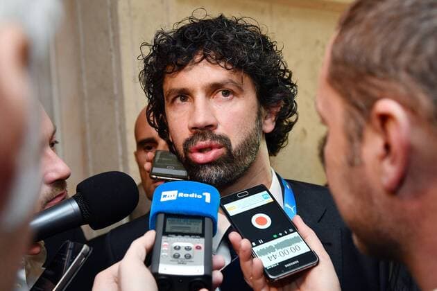 Fußball, italienischer Verband wählt neuen Präsidenten As Roma 29 01 2018 - assemblea elettiva FIGC foto Antonello Sammarco Image nella foto: Damiano Tommasi 