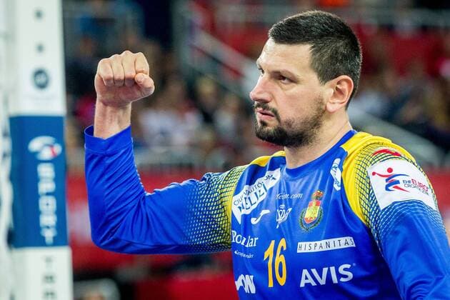 28.01.2018, Arena Zargreb, Zagreb, CRO, EHF EM, Herren, Spanien vs Schweden, Finale, im Bild Arpad Sterbik (ESP) during the finalmatch of the EHF men s Handball European Championship EM Europameisterschaft between Spain and Sweden at the Arena Zargreb in Zagreb, Croatia on 2018 01 28. Zagreb