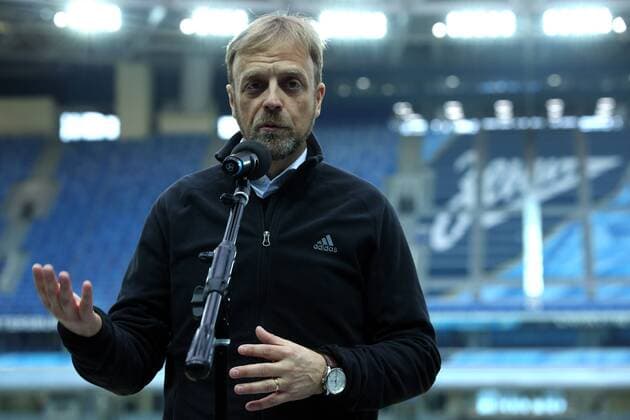 ST PETERSBURG, RUSSIA â€“ JANUARY 30, 2018: FIFA Director of Competitions Colin Smith inspects Saint Petersburg Stadium, a venue for 2018 FIFA World Cup WM Weltmeisterschaft Fussball matches. Peter Kovalev TASS  TS0717D3