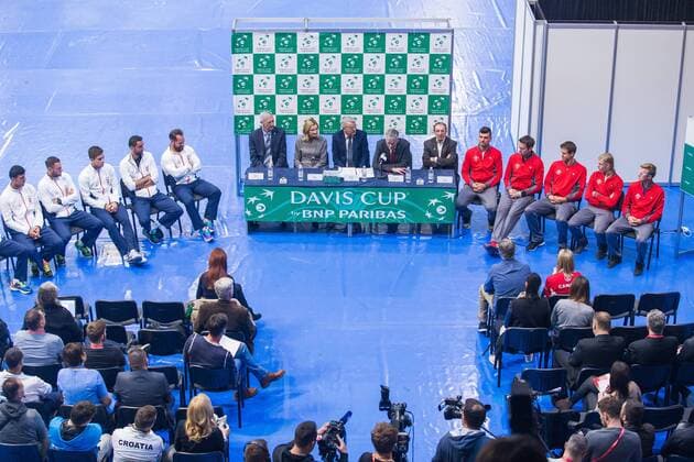 Davis Cup draw, pairs, Croatia - Canada 01.02.2018., Croatia, Osijek - The official drawing pairs for Davis Cup meeting between the Croatia and Canada.  DavorxJavorovic PIXSELL
