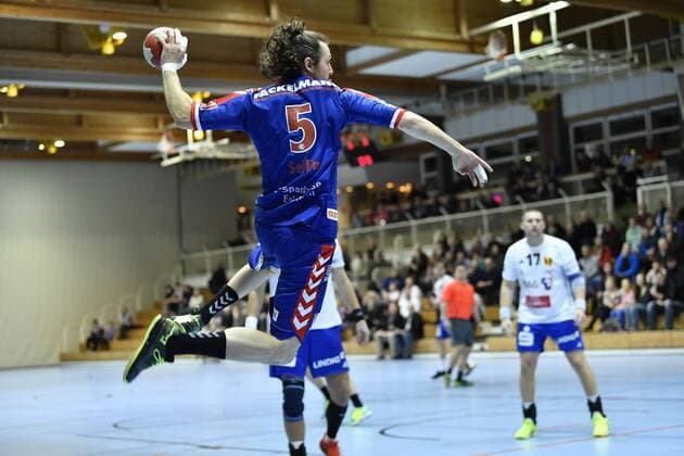 01.02.2018 - Handball - Saison 2017 2018 - Testspiel - Freundschaftsspiel : HC Erlangen HCE - ThSV Eisenach - - Johannes Sellin (5, HC Erlangen HCE )