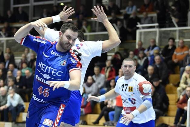 01.02.2018 - Handball - Saison 2017 2018 - Testspiel - Freundschaftsspiel : HC Erlangen HCE - ThSV Eisenach - - Jonas Thümmler Thuemmler (46, HC Erlangen HCE )