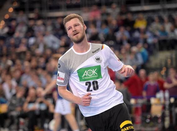 Philipp Weber (GER 20) beim All Star Game 2018 im Handball - Deutsche Nationalmannschaft gegen Bundesliga-Auswahl am 02.02.2018 in Leipzig (Sachsen). Leipzig Copyright: xEIBNER ChristianxModlax EP_CMA