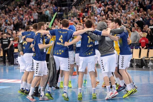 Jubel beim Allstar Team nach dem Sieg beim All Star Game 2018 im Handball - Deutsche Nationalmannschaft gegen Bundesliga-Auswahl am 02.02.2018 in Leipzig (Sachsen). Leipzig Copyright: xEIBNER ChristianxModlax EP_CMA
