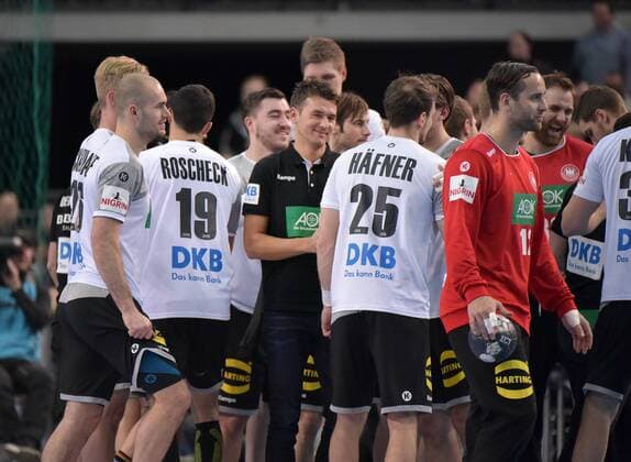 Bundestrainer Christian Prokop bei einer Auszeit beim All Star Game 2018 im Handball - Deutsche Nationalmannschaft gegen Bundesliga-Auswahl am 02.02.2018 in Leipzig (Sachsen). Leipzig Copyright: xEIBNER ChristianxModlax EP_CMA