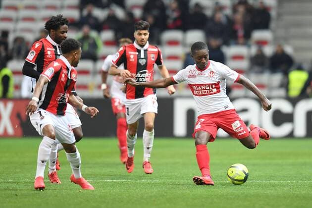 Fußball, OGC Nizza - FC Toulouse 07 Max Alain GRADEL (tfc) FOOTBALL : Nice vs Toulouse - Ligue 1 Conforama - 03 02 2018 FEP Panoramic 