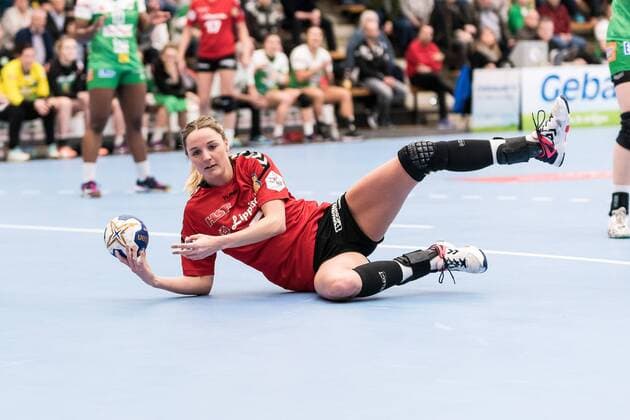 Franziska Mueller (HSG Blomberg-Lippe 05),FRISCH AUF Goeppingen gegen HSG Blomberg-Lippe, Handball, 1. Bundesliga, Frauen, 03.02.2018, Goeppingen Copyright: xEIBNER WolfgangxFrankx EP_WFK