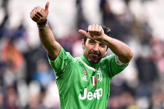 Themen der Woche - SPORT Bilder des Tages - SPORT Fußball, Juventus Turin - Sassuolo Mg Torino 04 02 2018 - campionato di calcio serie A Juventus-Sassuolo foto Matteo Gribaudi Image nella foto: Gianluigi Buffon 